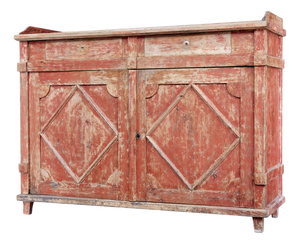 Early 19th Century Rustic Swedish Painted Sideboard, 1810s