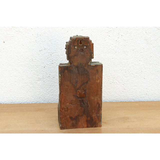Wood Mid 19th Century Verdigris Architectural Corbel For Sale - Image 7 of 7