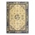 1890s Beige Field Blue Floral Spray Central Medallion Antique Chinese Peking Rug For Sale