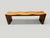 Andrianna Shamaris Modern Organic Teak Wood Wave Bench For Sale - Image 4 of 5
