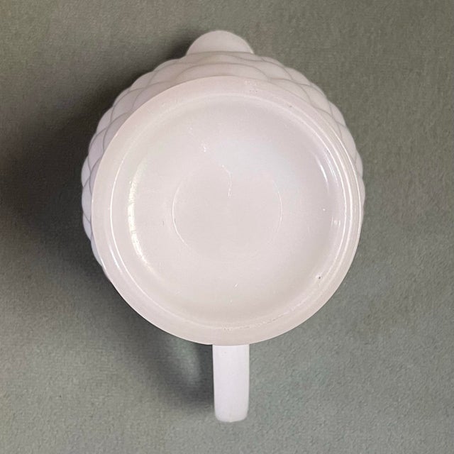 Mid 20th Century Anchor Hocking Bubble Milk Glass Creamer For Sale In Jacksonville, FL - Image 6 of 7