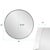 Steele Polished Silver Round Mirror For Sale - Image 9 of 10
