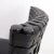 Wood Set of Black Woven Leather Lounge Chairs For Sale - Image 7 of 12
