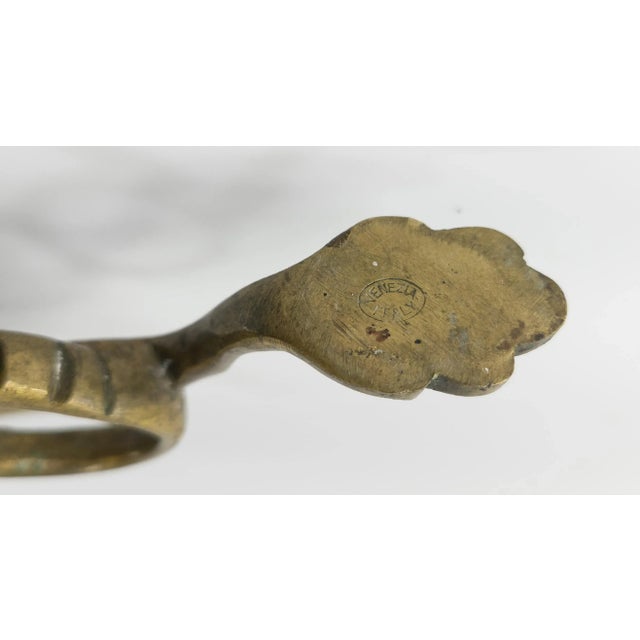 Italian Mid-Century Double Dragon Bronze Candle Holder For Sale - Image 9 of 10