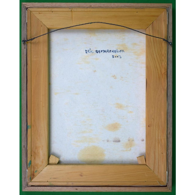 Colourful abstract oil on canvas by Eric Demarchelier, restauranteur on East 86th St in NYC, artist & brother to Patrick...