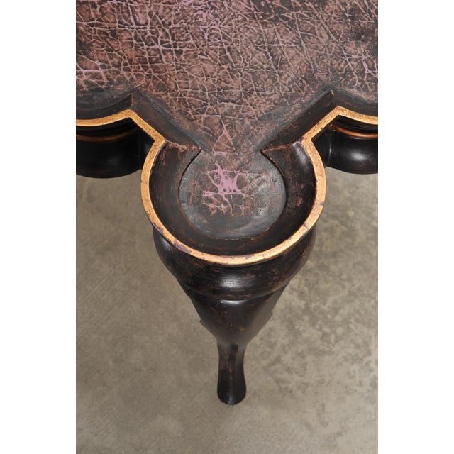 Rose Tarlow Style Chinoiserie Scalloped Lacquer Coffee Table For Sale - Image 10 of 18