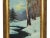 Vintage 1930s Oil on Canvas Landscape Winter Scene by B Kulesz - Set of 2 For Sale - Image 9 of 12