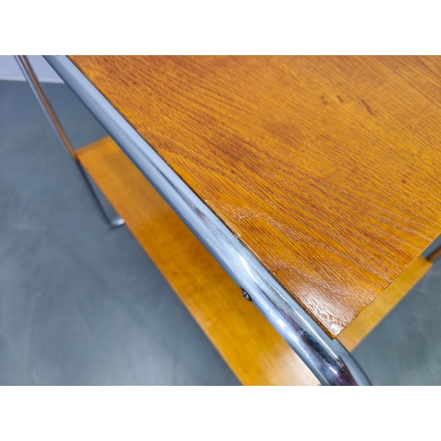 Bauhaus Tubular Steel Side Table in the style of Marcel Breuer, 1930s For Sale - Image 9 of 16