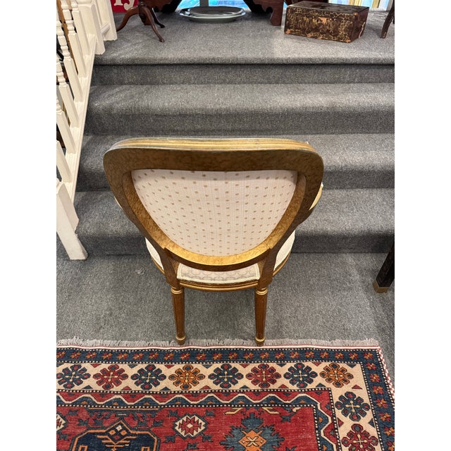 French 1920s Louis XVI Side Chair W/ Designers Fabric For Sale - Image 3 of 7