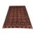 Red Turkmen Philpa Wool Area Rug, Tribal Geometric Medallion Design For Sale
