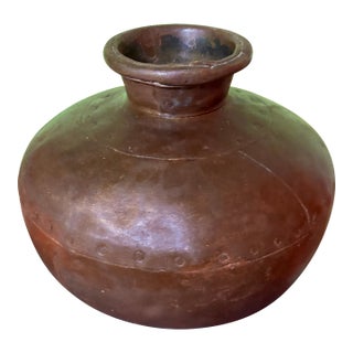 Antique Indian Ghada Bronze Water Vessel For Sale