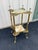 Mid 20th Century Art Nouveau Two-Tier Onyx and Brass Planter Stand For Sale - Image 4 of 12
