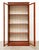 Handcrafted Display Cabinet in Cherry Wood, 1980s For Sale - Image 3 of 12