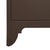 Chocolate Matthew Izzo Home Grace Chocolate Brown Four Door Buffet With Brass Tassel Door Pulls For Sale - Image 8 of 11