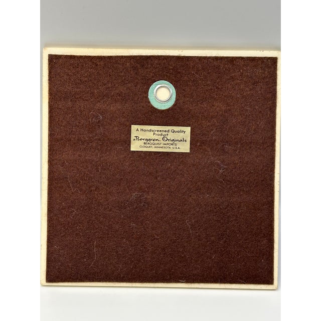 Gant Gaither Rare Signed Cat Trivet Berggren Originals Handscreened Ceramic For Sale - Image 9 of 9