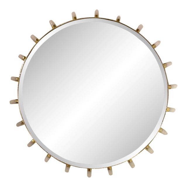 Global Views Modern Lola Quartz Wall Mirror For Sale