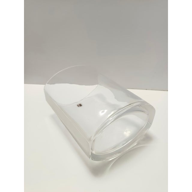 Transparent Murano Glass Vase by Carlo Moretti, Italy, 1990s For Sale - Image 9 of 14