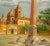 Alessandro Battaglia , Piazza del Popolo, Rome , Oil on Cardboard , Early 20th Century For Sale - Image 3 of 3