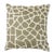 Boho Chic Style Modern Wool and Cotton Pillow in Taupe Color For Sale