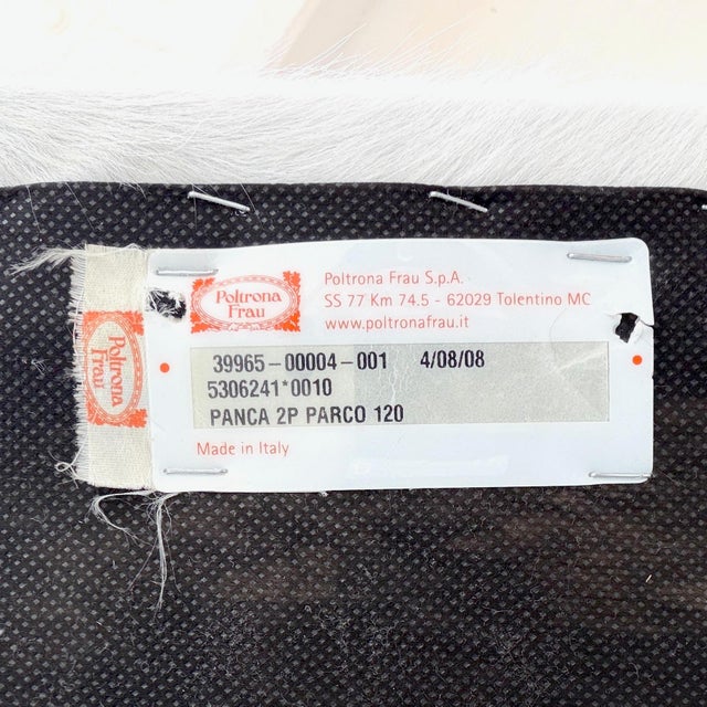 Metal Cowhide Ottoman by Poltrona Frau For Sale - Image 7 of 7