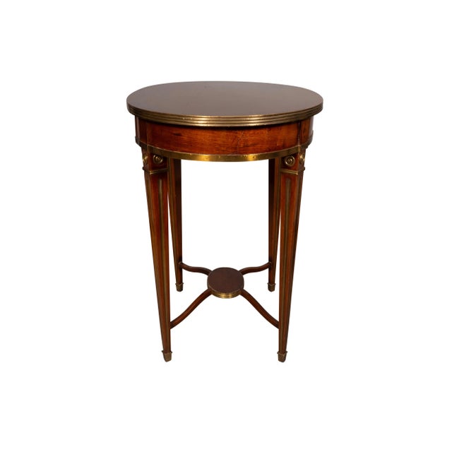Russian Mahogany And Brass Mounted Occasional Table For Sale - Image 9 of 12