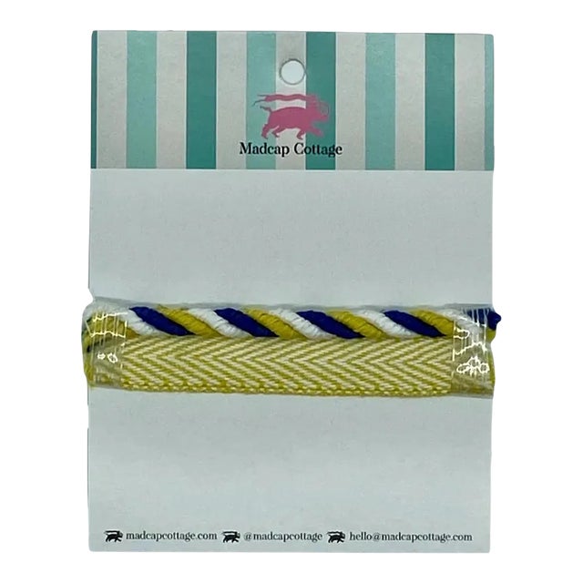 Knot's Landing 1/4" Flange - Indoor/Outdoor Trim Lemon Grove Yellow Sample For Sale