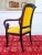 Early 19th Century French Carved Wooden Armchair with Yellow Velvet, France, 1820 For Sale - Image 5 of 13