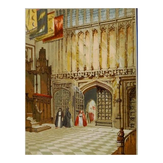 Mid 19th Century Henry 7th Chapel at Westminster Print For Sale