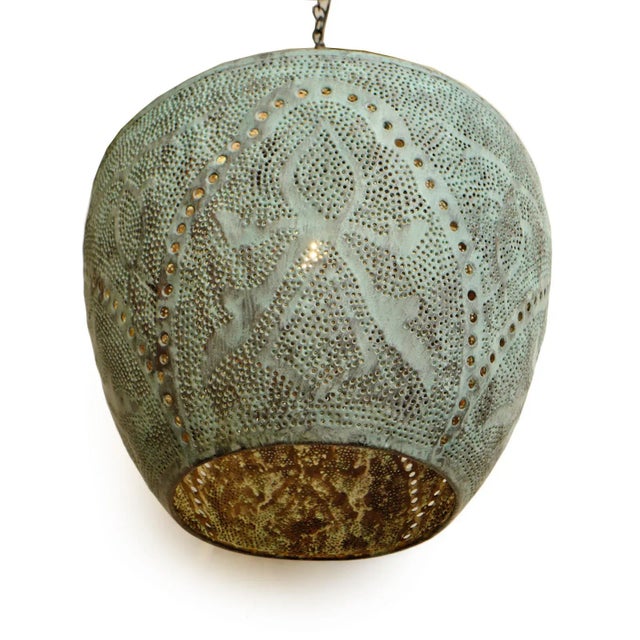 Copper Madras Pendant Light XL For Sale - Image 4 of 9