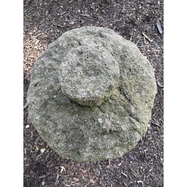 Stone Gray Mid 20th Century Mountain Spirit Wabi Sabi Concrete Garden Sculpture For Sale - Image 8 of 9