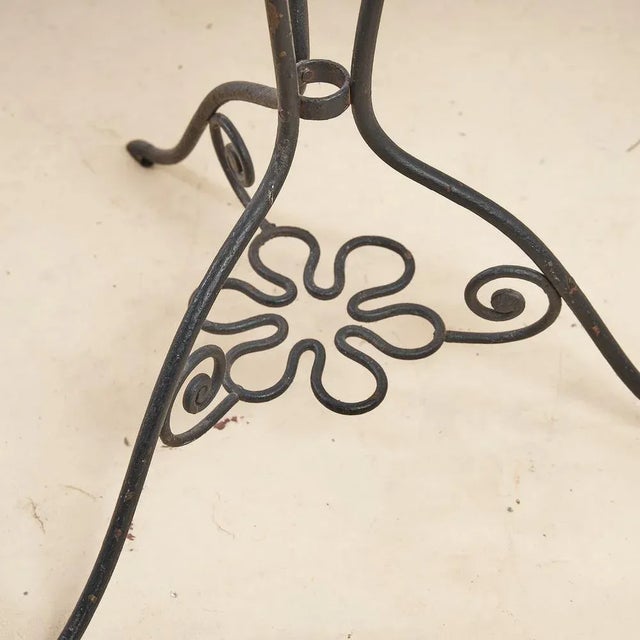 Vintage Wrought Iron Hanger For Sale - Image 4 of 5