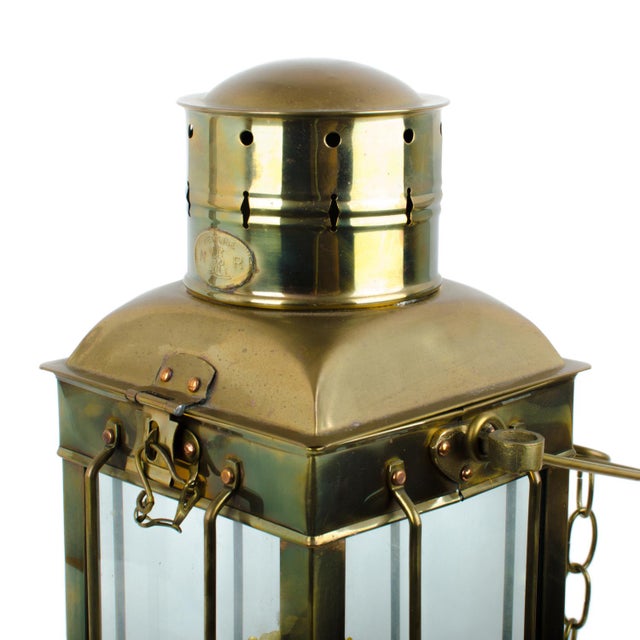 Neptune Brass Maritime Ship’s Cargo Lantern Chairish