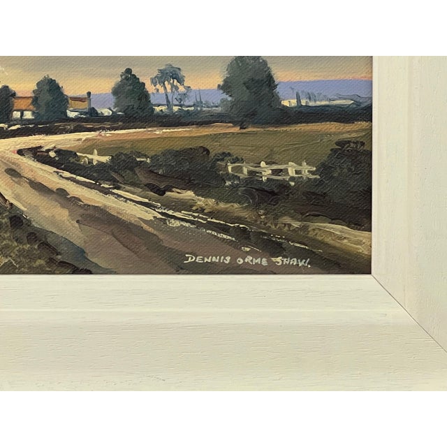 Brown Sunset in Ireland Countryside - Original Oil Painting by Northern Irish Artist 1985 Circa For Sale - Image 8 of 11