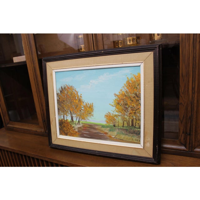 Mid-Century Modern Mid Century Modern landscape painting For Sale - Image 3 of 6