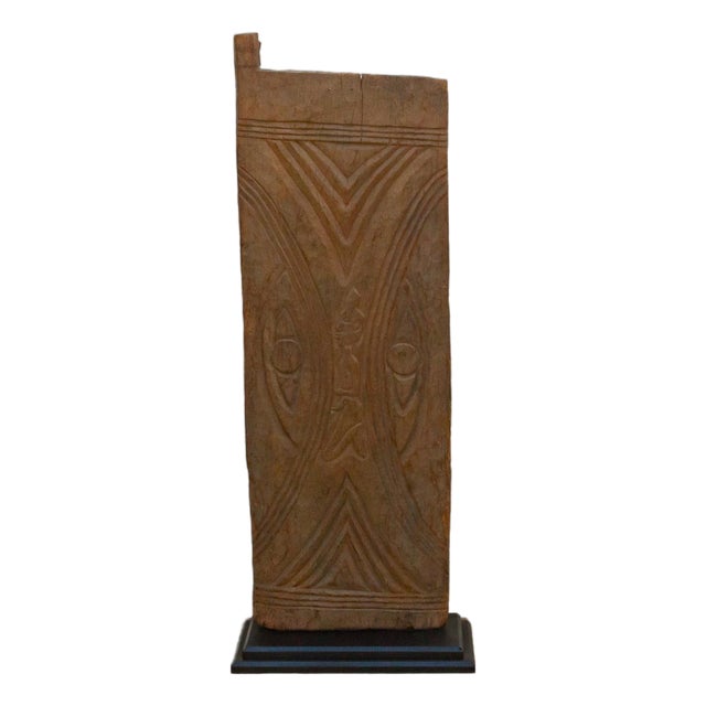 Rare Antique African Door W/Devotional Silhouette For Sale