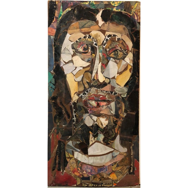 This is a 2 sided painting with a torn paper collage on the second side. Born in New York, Paul Shimon (1919 - 2011) was...
