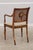 Brown Pair English Adams Style Painted Back Cane Armchairs For Sale - Image 8 of 16