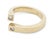 Modernist Diamond and 14k Yellow Gold Open Ring For Sale - Image 4 of 6