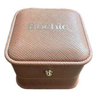 Bochic "Orient" Blue Sapphire & Diamond Vintage Cluster Ring Set 18K & Silver For Sale