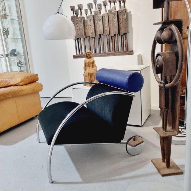 Metal Vintage Zyklus Armchair from Peter Maly, 1980 For Sale - Image 7 of 10