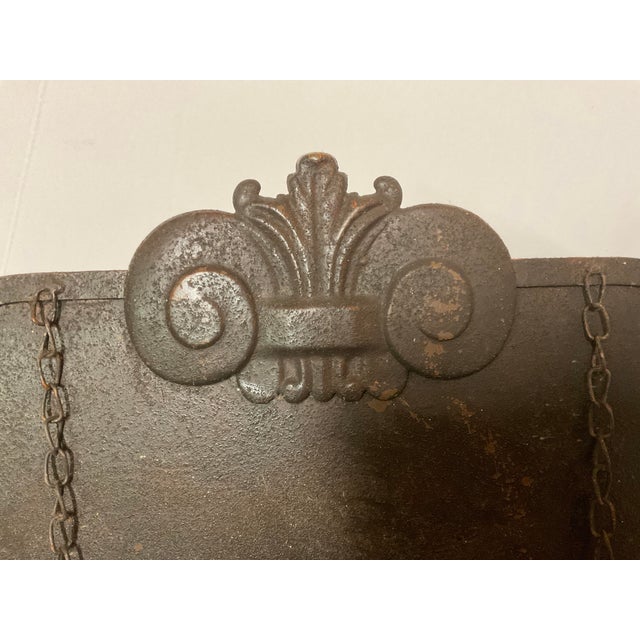 Traditional 19th Century Ornate Cast Iron Cookbook or Music Stand With Chains & Page Holders For Sale - Image 3 of 6