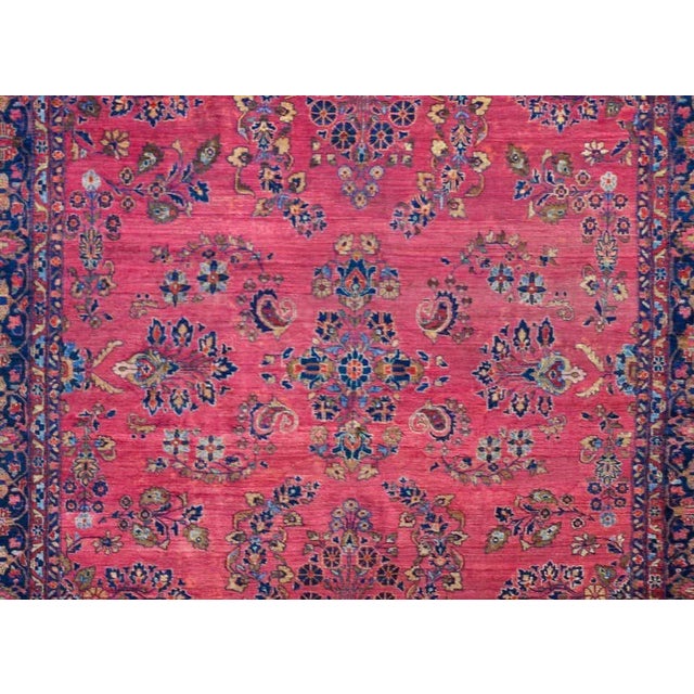 Traditional Early 20th Century Sarouk Mohajeran Rug For Sale - Image 3 of 13