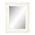 White Woven Wicker Wall Mirror – Vintage Coastal For Sale