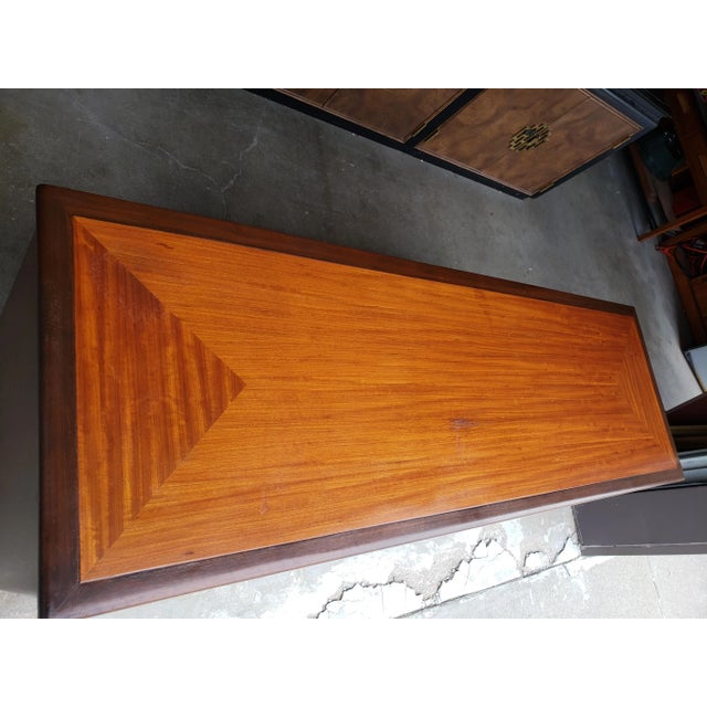 Wood Vintage 1950's Edward Wormley for Dunbar Lacquered Mahogany Chest For Sale - Image 7 of 12