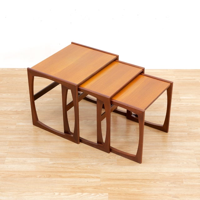 1960s 1960s Mid Century Quadrille Nesting Side Tables by G Plan - Set of 3 For Sale - Image 5 of 9