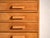 This antique plan chest in beech wood is an industrial filing cabinet with ten flat drawers and movable interior dividers....