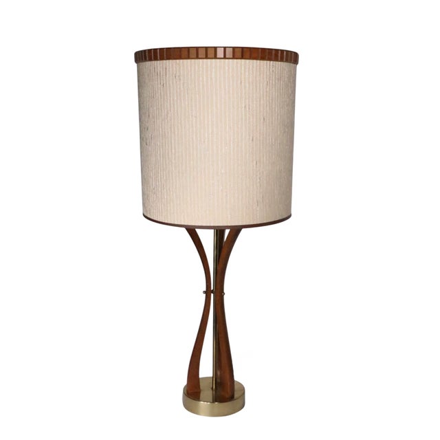 Pr. Sculptural Mid Century Table Lamps With Original Shades C 1950/60's For Sale - Image 13 of 14