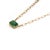 VR Jewels 14k Yellow Gold 9.66ct East-West Emerald Paperclip Link Chain Solitaire Necklace For Sale - Image 4 of 18
