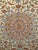 Vintage Persian Isfahan Rug, Hand-Knotted Wool & Silk, Floral Pattern, Ivory & Caramel,7x10 For Sale - Image 11 of 15