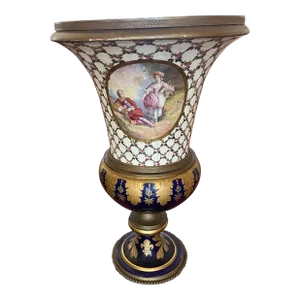 Late 19th Century Sevres Style Porcelain Urn